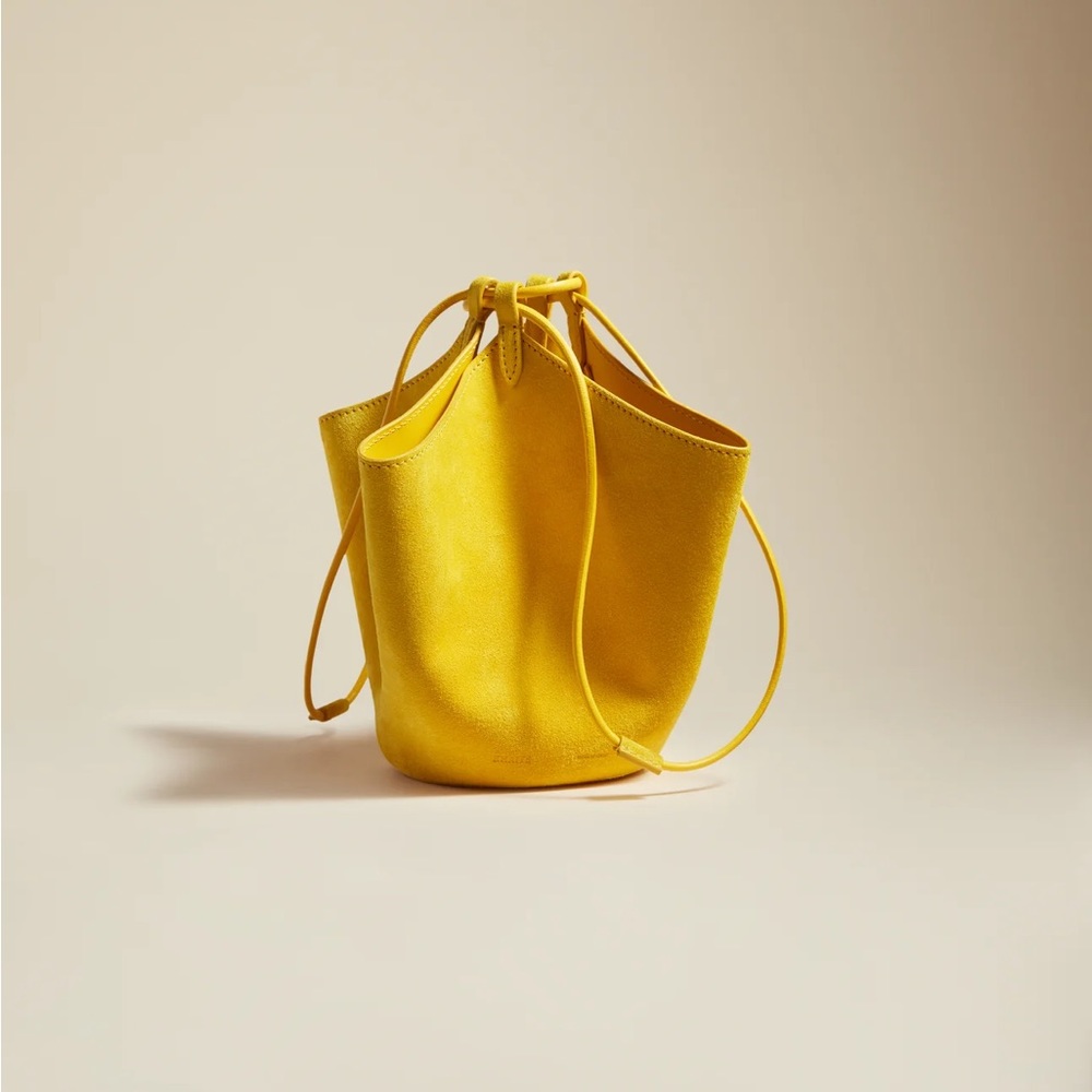 Khaite mini lotus drawstring bag